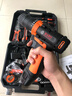 福瑞德 手電鉆工具箱套裝充電式電鉆沖擊鋰電鉆電動(dòng)螺絲刀電批五金工具套裝電工木工維修組套電起子 【12v】C套裝【備用電池】 曬單實(shí)拍圖