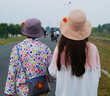 SOMUBAY媽媽帽子女春秋休閑漁夫帽秋冬季薄款中老年人奶奶婆婆春夏布盆帽 皮粉色(帽子+圍巾） 均碼可調節（56-60CM） 曬單實(shí)拍圖