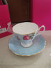 ROYAL ALBERT骨瓷咖啡杯茶具杯碟可愛(ài)小清新田園復古風(fēng) 小號波爾卡藍 曬單實(shí)拍圖
