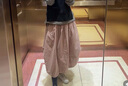 無(wú)印良品（MUJI）IDEE 女式 平紋 燈籠裙 長(zhǎng)半身裙女裙子女裝25年夏季款GA53CC5S 煙熏粉色 均碼 曬單實(shí)拍圖