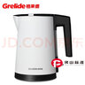 格來德 （Grelide）燒水壺304不銹鋼電水壺小型0.8升酒店電熱水壺便攜熱水壺煲水壺雙層防燙自動斷電煮水壺開水壺 0.8L 白色-防塵蓋-可視水窗HD1008 曬單實拍圖
