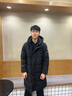 坦博爾連帽羽絨服男長款冬季運動加厚保暖外套TAF550735D 黑色 XL 曬單實拍圖