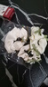 戴巖鈴蘭花蝴蝶結大腸發(fā)圈丸子頭發(fā)飾法式高級感緞面超仙頭繩女發(fā)飾 鈴蘭花大腸發(fā)圈3個裝 曬單實拍圖