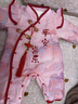 G.DUCKKIDS嬰兒衣服秋冬裝早春薄棉連體衣中國風(fēng)唐裝周歲禮服女寶寶公主爬服 紅色 73cm 建議7-9個(gè)月13-18斤 曬單實(shí)拍圖