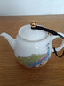 峰棱 德化白瓷小茶壺單壺 描金陶瓷泡茶壺家用球形過(guò)濾孔手抓壺辦公室 孔雀-高檔-白瓷小茶壺 曬單實(shí)拍圖