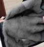 ROMON派克服男士貂絨內膽可拆卸過(guò)膝長(cháng)款皮毛一體外套冬斷碼草皮衣新品 灰色中長(cháng)款袖子帶毛 L 曬單實(shí)拍圖