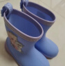 迪士尼儿童雨鞋女童小学生防滑中筒小孩水鞋宝宝雨靴 222402湖蓝 210mm  实拍图