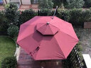 天裕成家具 羅馬太陽(yáng)戶(hù)外傘遮陽(yáng)傘花園庭院露臺陽(yáng)臺太陽(yáng)傘別墅露天防曬傘 土豪金-3米方形配注水約70KG水箱 曬單實(shí)拍圖