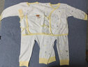 棉芹新生兒衣服春秋款剛出生寶寶內衣幼兒外出服初生睡衣純棉分體套裝 淺黃小熊-2件裝 66 (適合3-6個(gè)月)體重12-16斤 曬單實(shí)拍圖