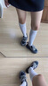 范華洛松糕厚底老爹鞋女款2025顯腳小女鞋休閑鞋運動鞋子女 黑色【單里】 37 235mm 曬單實拍圖