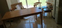 锦巢 餐桌实木餐桌椅组合北欧日式小户型饭桌现代简约长方形餐桌子橡胶木餐厅家具SCMY-2310 原木色（牛角椅） 一桌6椅 (1.5米) 实拍图
