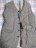 木吻純棉花馬甲加厚中老年保暖馬夾服棉坎肩背心內穿冬季居家 淺灰色 XL建議身高160-172cm 115-125斤 曬單實(shí)拍圖
