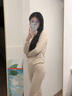 雅鹿2套保暖內(nèi)衣女羊絨蠶絲無痕抗菌加絨德加厚秋衣秋褲套裝打底線褲 粉色+膚色 (山羊絨+桑蠶絲+德絨) XL 【建議體重110-125斤】 曬單實拍圖