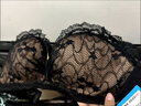 夏.娃.之.秀聚攏型女內(nèi)衣新款收副乳蕾絲上托收副乳軟鋼圈文胸罩七夕禮物 黑色(文胸套裝) 70A /32A(上薄下厚杯約2.5CM) 曬單實(shí)拍圖