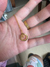中國黃金（CHINA GOLD）黃金項(xiàng)鏈女足金莫比烏斯環(huán)吊墜套鏈?zhǔn)罪椘呦η槿斯?jié)生日禮物送女友 精工吊墜約1.4-1.5g【贈(zèng)銀鏈+情人節(jié)禮盒】 曬單實(shí)拍圖