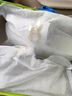 狄德拉真皮包頭半拖鞋女夏季透氣厚底內(nèi)增高松糕鞋韓版休閑無后跟涼拖 白色 35 225mm 曬單實(shí)拍圖