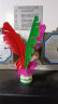 紫湖毽子大号鹅毛花毽小学生儿童毽子比赛专用彩色羽毛牛筋底 3个装 实拍图