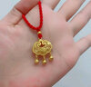 六福珠寶福滿(mǎn)傳家系列足金平安鎖黃金吊墜含繩兒童滿(mǎn)月禮計價(jià)B01TBGN0022 6.71克(含工費544元) 曬單實(shí)拍圖