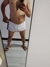 SEOBEAN男士運(yùn)動(dòng)健身短褲潮款輕薄透氣速干三分褲馬拉松慢跑褲深蹲訓(xùn)練褲 白色 2XL 曬單實(shí)拍圖