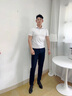 皮爾卡丹高檔休閑褲男春秋冬款加絨加厚商務(wù)高腰彈力直筒寬松西裝褲子男裝 深藍色【春秋款】 32 【建議130-140斤】 曬單實(shí)拍圖