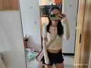 樂町新品糖果多巴胺穿搭上衣女毛衣秋季新款套裝短袖時(shí)尚設(shè)計(jì)感 米白色（現(xiàn)貨） S 曬單實(shí)拍圖
