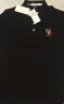 U.S. POLO ASSN.polo衫男短袖男翻领纯色棉夏季休闲半袖男士衫男装t恤 黑色 XL 实拍图