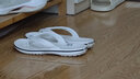 卡駱馳（crocs）人字拖鞋男女鞋 夏季新款運(yùn)動休閑鞋透氣耐磨防滑夾腳平底涼拖鞋 貝雅一字拖/白色-藍(lán)色 41 -42 M8W10/內(nèi)長26cm 曬單實(shí)拍圖