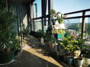 木马人简易可折叠客厅花架阳台户外多层家用落地室内花盆架子置物盆景架 4层70绿白 实拍图