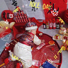 G.DUCKKIDS童裝周歲禮服男寶寶抓周服中國風(fēng)嬰兒衣服長袖新生兒漢服兩件套 紅色 73碼適合5-7個月體重13斤-18斤 曬單實拍圖