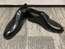 百麗通勤商務(wù)皮鞋男春真皮系帶厚底正裝鞋7WA01AM3 黑色 41 (255mm) 曬單實(shí)拍圖