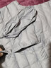鴨鴨（YAYA）冬季羽絨服女百搭輕薄短款羽絨服女鴨絨冬時尚韓版KX 淺紫色 2XL 曬單實拍圖