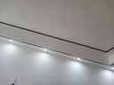 燈諾堡LED筒燈家用客廳吊頂孔燈玄關(guān)天花走廊嵌入式三色變光射燈牛眼燈 全鋁白+銀5w開孔65-85白+暖+自然 曬單實拍圖