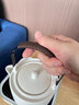 言和堂小時(shí) 陶瓷煮茶壺家用養(yǎng)生燒水壺電陶爐煮茶套裝喬遷新居禮物 小敘+方形電陶爐套裝（雅白） 曬單實(shí)拍圖