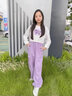小豬彼特兒童工裝褲春秋款女童2025新款純棉褲子女大童秋裝女孩運動褲秋季 16096粉色【純棉】 140 cm 曬單實拍圖