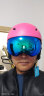 VOLOCOVER 专业滑雪头盔 一次成形 通风设计摩托 轮滑 安全 头盔带通风孔男女儿童单双板雪盔 玫红色 XL 码（60-64） 根据头围选择尺码 实拍图