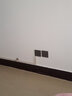 人民電器磨砂超薄開(kāi)關(guān)插座面板電工電料墻壁86型暗裝電源大板X(qián)系列灰 斜五孔插座 曬單實(shí)拍圖