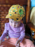 春秋夏季儿童帽子小孩遮阳帽男女宝宝棒球帽婴儿鸭舌帽口水巾两件套0-1-2岁拍照帽秋冬 汽车黄色帽子 实拍图