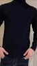 南极人毛衣男士半高领秋冬季针织打底衫内搭潮流学生修身黑色毛线衣男 黑色 XL 实拍图