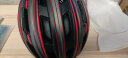 INBIKE 风镜眼镜一体山地车自行车骑行头盔男女安全帽单车装备 黑红-配灰色+透明镜片 实拍图