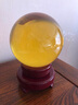 蘊然天然熔煉黃水晶球水晶球風(fēng)水室內擺件居家送禮 精選球直徑６厘米 曬單實(shí)拍圖