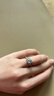 DR. DARLING莫桑石鉆戒1克拉鍍鉑金六芒星求結婚情侶戒指男女一對生日禮物 六芒星女1克拉【當次日達】活口 曬單實(shí)拍圖