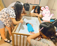 小藍(lán)象（hinos）嬰兒連體開(kāi)檔爬爬服新生兒春秋夏季薄款家居服可外穿0-2周歲衣服 藍(lán)色-短袖排汗連體服 66cm 曬單實(shí)拍圖