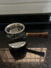 創(chuàng)典（CHUANGDIAN）耐熱玻璃側(cè)把公道杯功夫茶具茶海加厚分茶杯泡茶公杯小號(hào)木柄公杯 CD-558木把公杯 曬單實(shí)拍圖