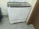 海爾（Haier）13.5公斤半自動洗衣機雙桶雙缸家用大容量賓館商用強勁水流洗洗脫水分離甩干下排水老式波輪洗衣機 13.5公斤|大容量雙桶+強勁動力+噴淋漂洗 曬單實拍圖
