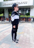 小咕嘟熊童裝男春秋裝兒童套裝三件套衛衣外套運動(dòng)男孩休閑衣服男童套裝 黑白兩件套 110 曬單實(shí)拍圖