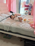 海馬亦言海馬 天然乳膠床墊棕墊雙人彈簧床墊席夢思 卡絲：3CM乳膠+獨(dú)立彈簧+2CM黃麻 1.5x2.0米 曬單實(shí)拍圖