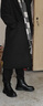 華天牧搭配馬丁靴的褲子男毛呢褲秋冬英倫雅痞修身垂墜感長(cháng)褲潮 黑色 31 曬單實(shí)拍圖