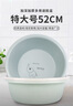 福愛(ài)家洗臉盆特大號(hào)加厚52cm家用洗菜盆洗衣盆寵物寶寶洗澡盆塑料盆臉盆 曬單實(shí)拍圖