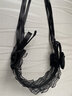 樂(lè )喵（LEMIAO）日系Lolita洛麗塔發(fā)飾蕾絲蝴蝶結發(fā)箍飄帶KC發(fā)帶動(dòng)漫萌娘女仆頭飾 黑色  A29-307 曬單實(shí)拍圖