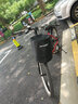喜奈仕自行車筐車籃子兒童電動(dòng)車前車筐帆布折疊車簍山地車掛籃單車菜籃 黑色米格子帶蓋布藍(lán)子（送墊板） 曬單實(shí)拍圖